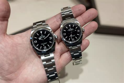 brand new rolex explorer 1|rolex explorer 36mm vs 40mm.